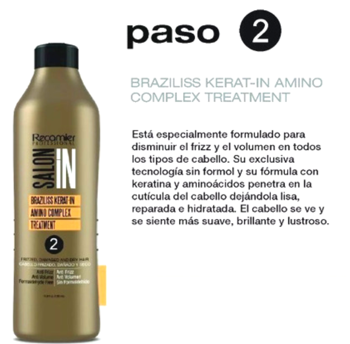 TRATAMIENTO PASO 2 KERATINA RECAMIER 1000g